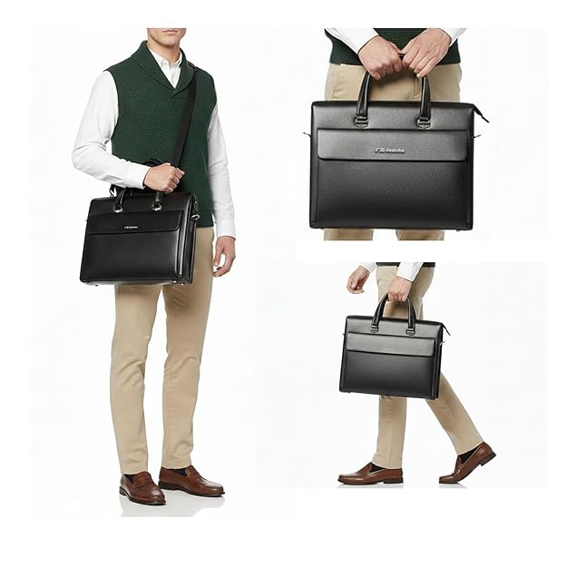 VECTOR Leather Laptop Bag